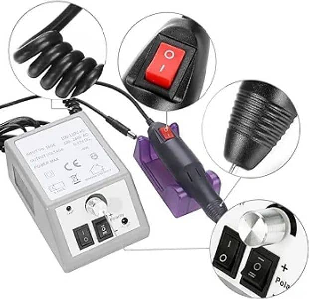 Professional Electric Manicure Drill Set Acrylic Nail Gel remover 2
