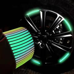 Multi-Color Reflective Sticker  – New Car Hub Decorative Strips (20pc)
