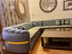 Slightly used Lshape corner sofa set Beautiful and elegant