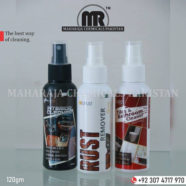 "RUST REMOVER SPRAY/ CAR CARE PRODUCT/ BATHROOM CLEANER/ BULK CLEANER" 2
