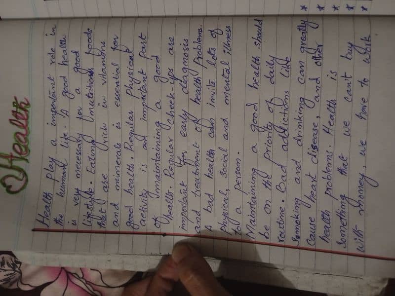 handwriting assignment work 6