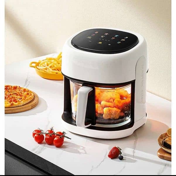 Silver Crest Multi-Functional Digital Glass Lid 8L capacity Air Fryer 0