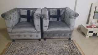velvet sofa set of 2 0