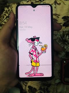 samsung a10. pta approved. with box . small line issue