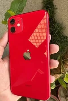 IPHONE 11 Red clr 64 GB NON PTA (But all sims are working)