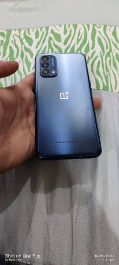 OnePlus n200 blue colour new condition mobile 4+3 ram 64 rom