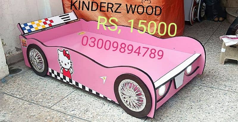 kids car shape beds, with lights, 6 by 3 2