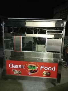 Burger shawarma counter multi function grill+frier making all in one