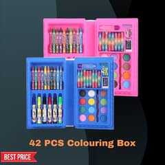 42 PCS Colouring Box for kids Colouring Kit /Set with button box
