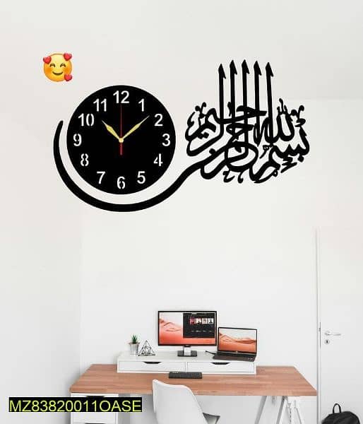 Home decor wall clock. For delivery contact on whatsapp. 1