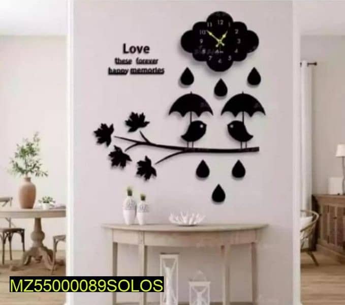 Home decor wall clock. For delivery contact on whatsapp. 5