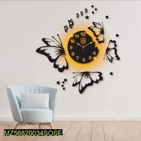 Home decor wall clock. For delivery contact on whatsapp. 9