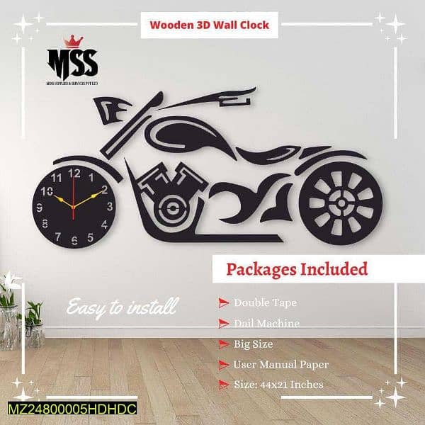 Home decor wall clock. For delivery contact on whatsapp. 12