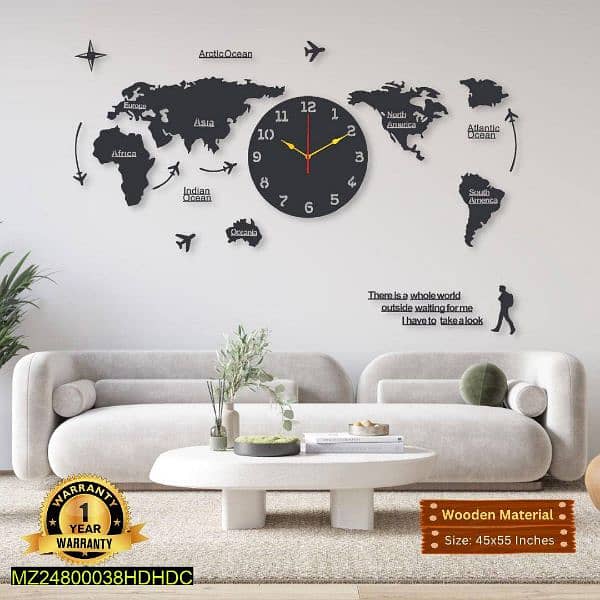 Home decor wall clock. For delivery contact on whatsapp. 13