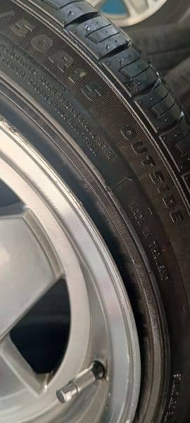 just 2 weekend used alloy rims and tires 3