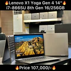 Lenovo Thinkpad X1 Yoga Gen 4 Aluminum 14 Inch 16GB 256GB