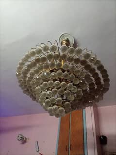 Fanus Fancy Modern Gold Living Room Ceiling Lamp Grape Crystal Round