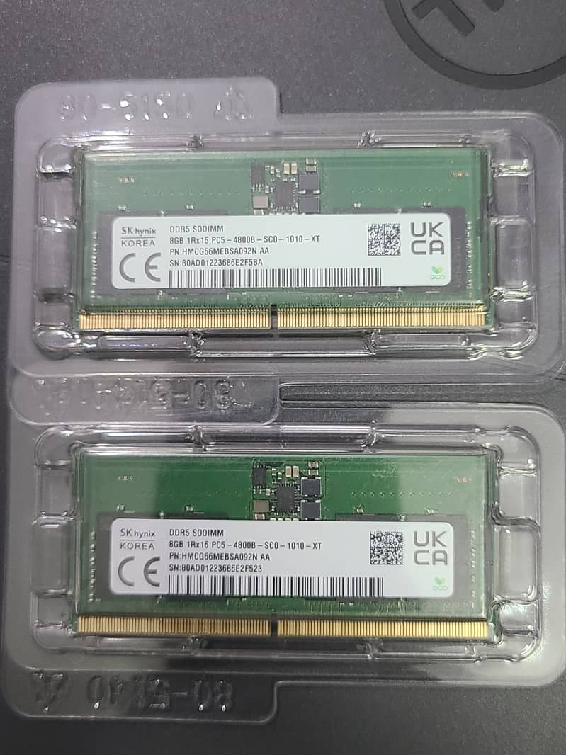 16GB DDR5 4800Mhz (8x2) Ram from Dell G15 2
