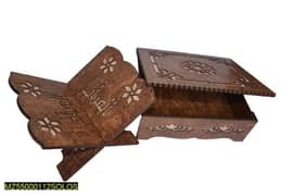 wooden engraved •  Quran Box-set of 2