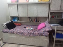 Bed with bunker and Study Table