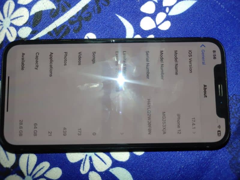 iphone 12 Non pta sim working (64gb) black colour 10 by 10 condition 6