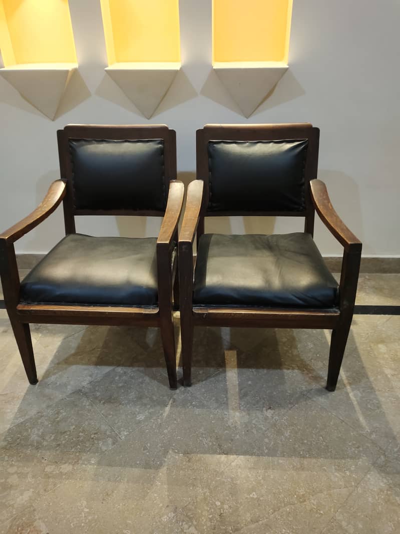TWO WOODEN CHAIRS (PURE SHEESHAM WOOD) LOW PRICE 0
