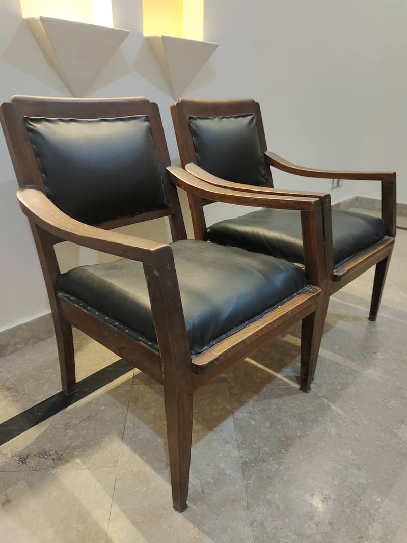 TWO WOODEN CHAIRS (PURE SHEESHAM WOOD) LOW PRICE 2