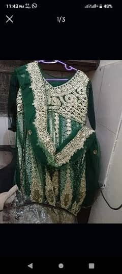 green frock 3pc