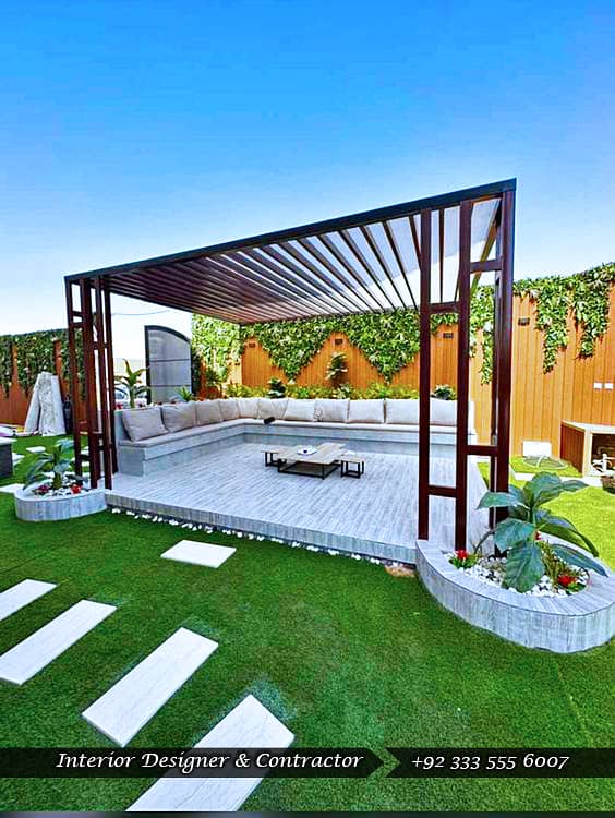 Home Garden - Artificial Grass Home & Office Decor - Terrace Design 10