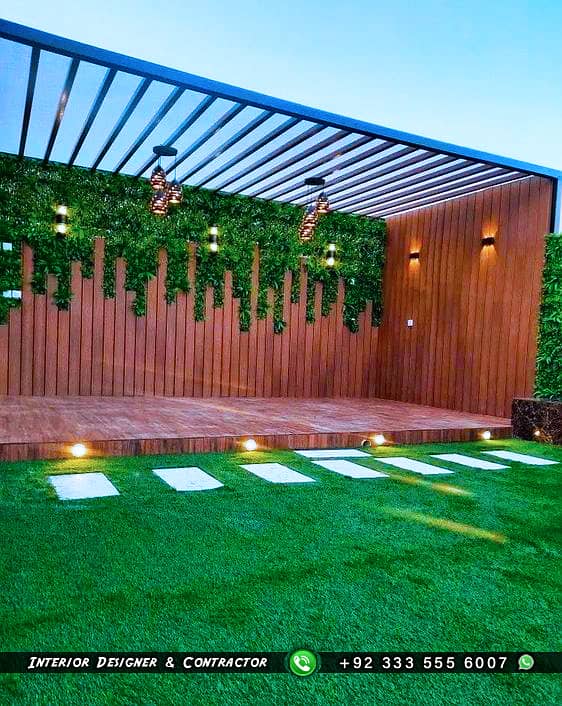 Home Garden - Artificial Grass Home & Office Decor - Terrace Design 17