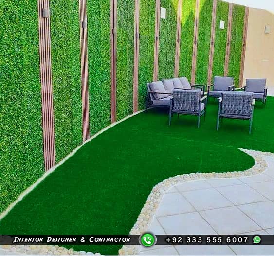 Home Garden - Artificial Grass Home & Office Decor - Terrace Design 18