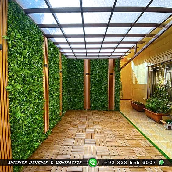 Home Garden - Artificial Grass Home & Office Decor - Terrace Design 19