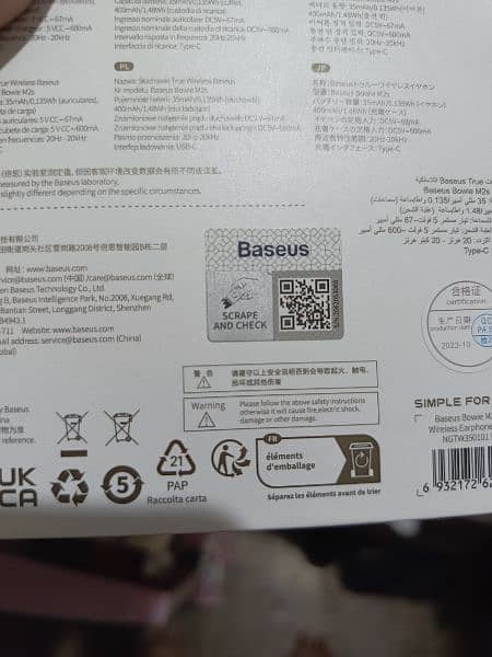 Baseus Bowie M2s ANC Earphone Bluetooth 5.3 ANC+ENC 3