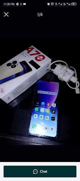 Itel a70 Ram 4+8 Rom 256  10 month warranty left 10 by 10 condition 14