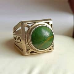 Hussani Feroza Silver Ring