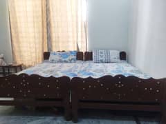 single bed and Chairs