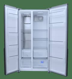 Dawlance SBS 600 Glass Door Inverter Black No Frost Refrigerator 0