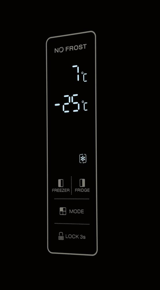 Dawlance SBS 600 Glass Door Inverter Black No Frost Refrigerator 1