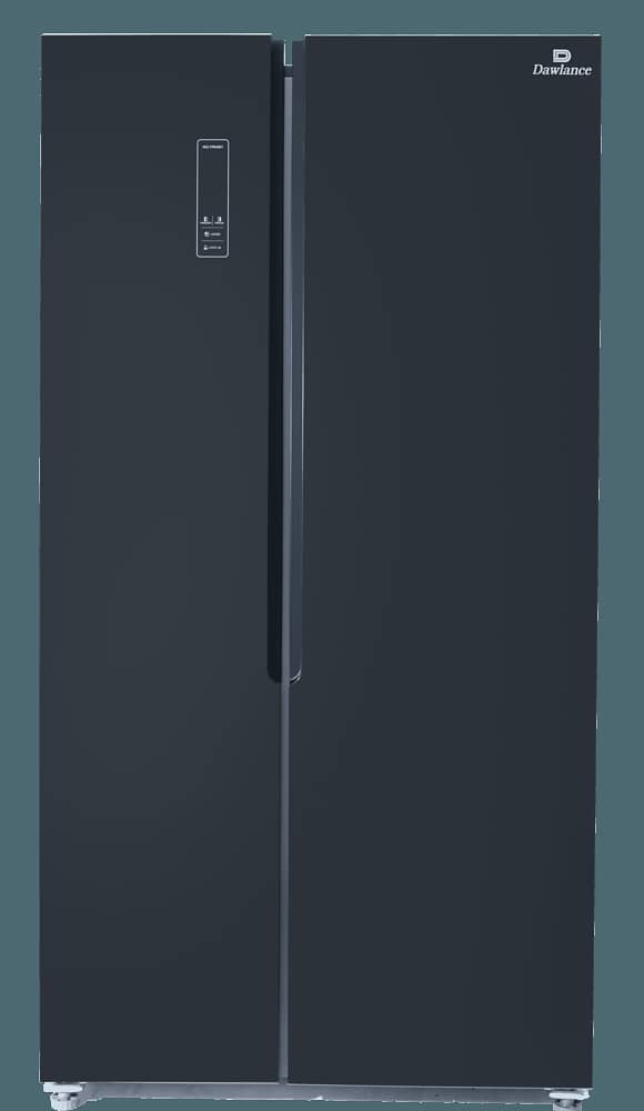 Dawlance SBS 600 Glass Door Inverter Black No Frost Refrigerator 2