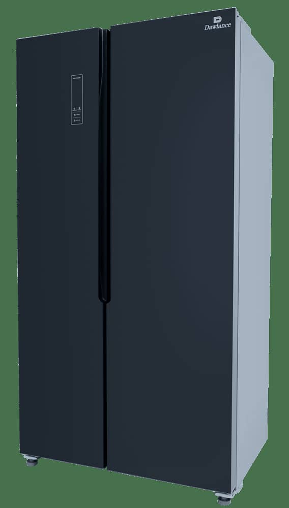 Dawlance SBS 600 Glass Door Inverter Black No Frost Refrigerator 3