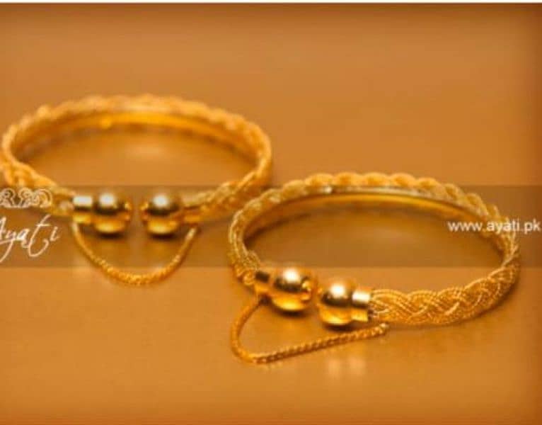 Gold polish bangles 1