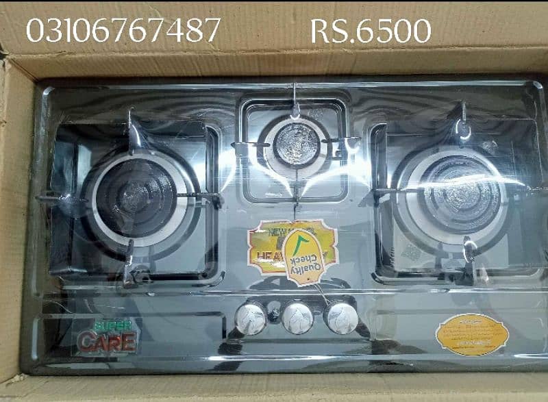 3 burner New stoves 1 Year warranty Home services 0