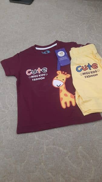 baby girl and baby boy T-shirt and shorts only 750or T-shirt only299 1
