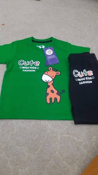 baby girl and baby boy T-shirt and shorts only 750or T-shirt only299 3