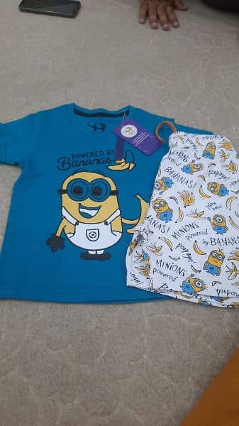 baby girl and baby boy T-shirt and shorts only 750or T-shirt only299 4