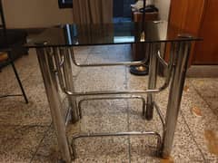 Glass  Table plus TV Trolley
