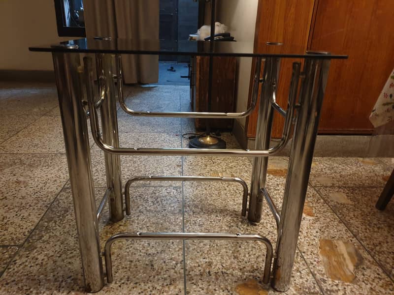 Glass  Table plus TV Trolley 2