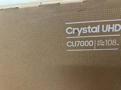 Samsung led cu7000 crystal uhd 43 inch witb box