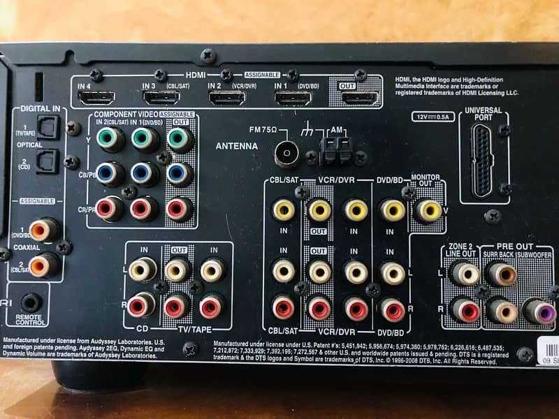 Onkyo tx sr507 Master Audio 4