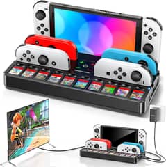 Tokluck Switch TV Docking Station with Joy Con Charger 10 Card Slot 0